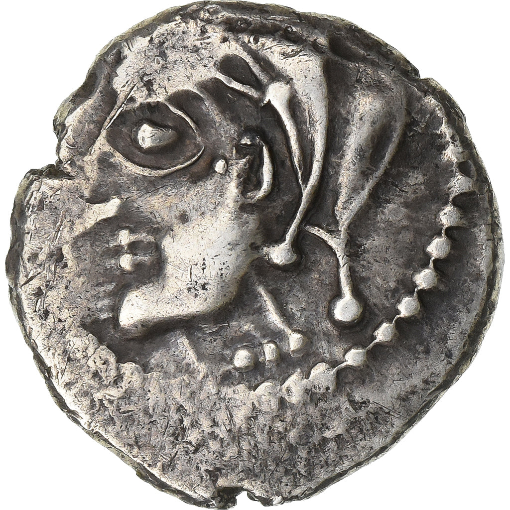 Bituriges Cubi, Denier au glaive, ca. 80-50 BC, Argento, BB+, Delestrée:S3436B