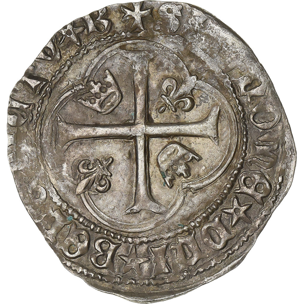Francia, Louis XII, Grand blanc à la couronne, 1498-1514, Bourges, Biglione