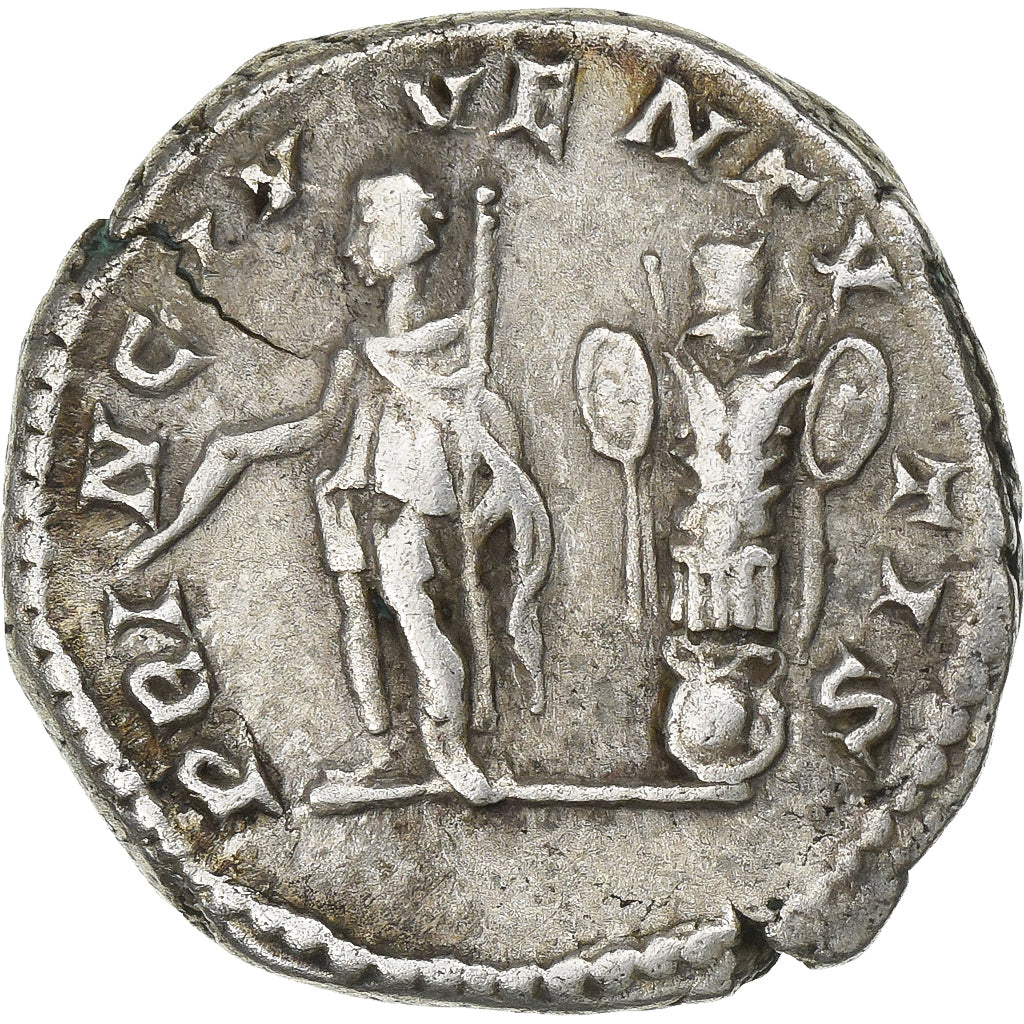 Geta, Denarius, 200-202, Rome, Argento, BB+, RIC:18