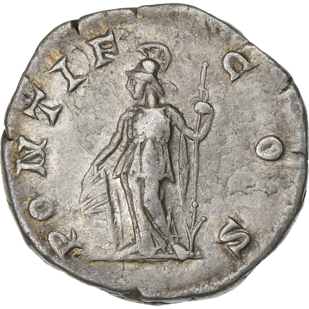 Geta, Denarius, 203-208, Rome, Silver, AU(50-53), RIC:34b