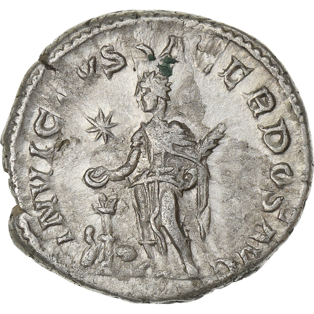 Elagabalus, Denarius, 218-222, Rome, Srebro, AU(50-53), RIC:88b