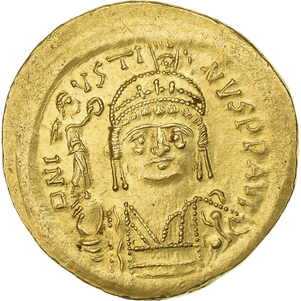Justin II, Solidus, 565-578, Constantinople, Gold, MS(60-62), Sear:345