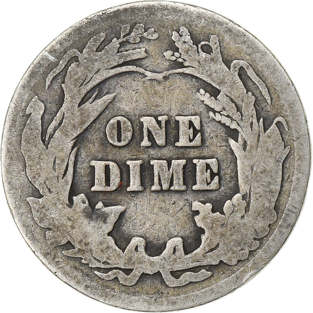 Stati Uniti, 1 Dime, Barber, 1902, Philadelphia, Argento, B