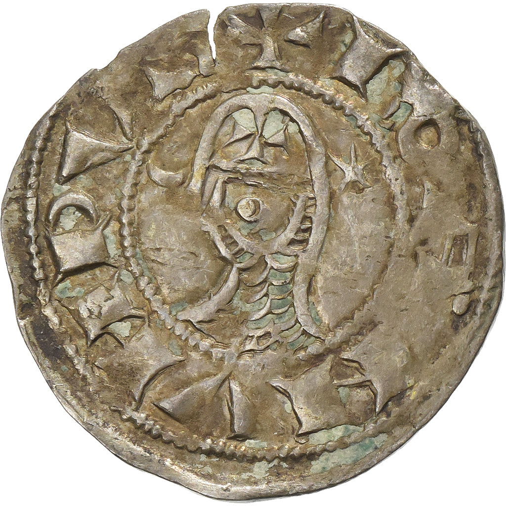 Principality of Antioch, Bohémond III, Denier, 1163-1201, Vellón, MBC