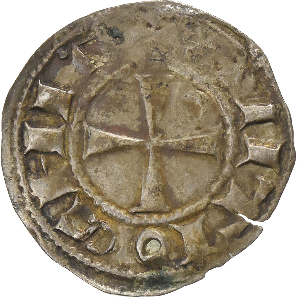 Principality of Antioch, Bohémond III, Denier, 1163-1201, Vellón, MBC