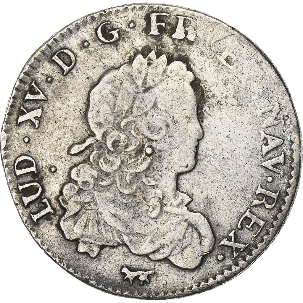 France, Louis XV, 1/3 Ecu, 1721, Paris, Argent, TB+, Gadoury:306