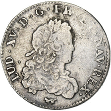 France, Louis XV, 1/3 Ecu, 1721, Paris, Silver, VF(30-35), Gadoury:306