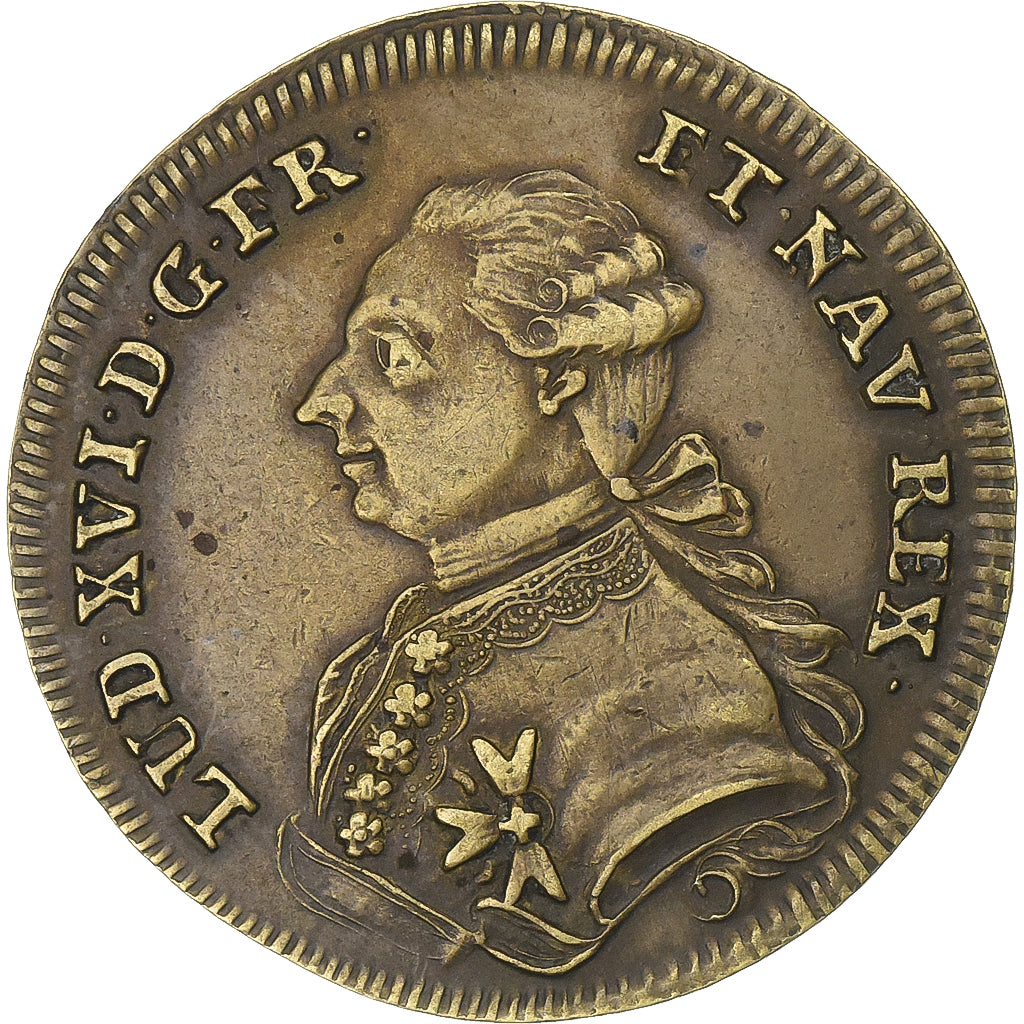 Free city of Nuremberg, Nuremberg token, Louis XVI, Messing, SS+