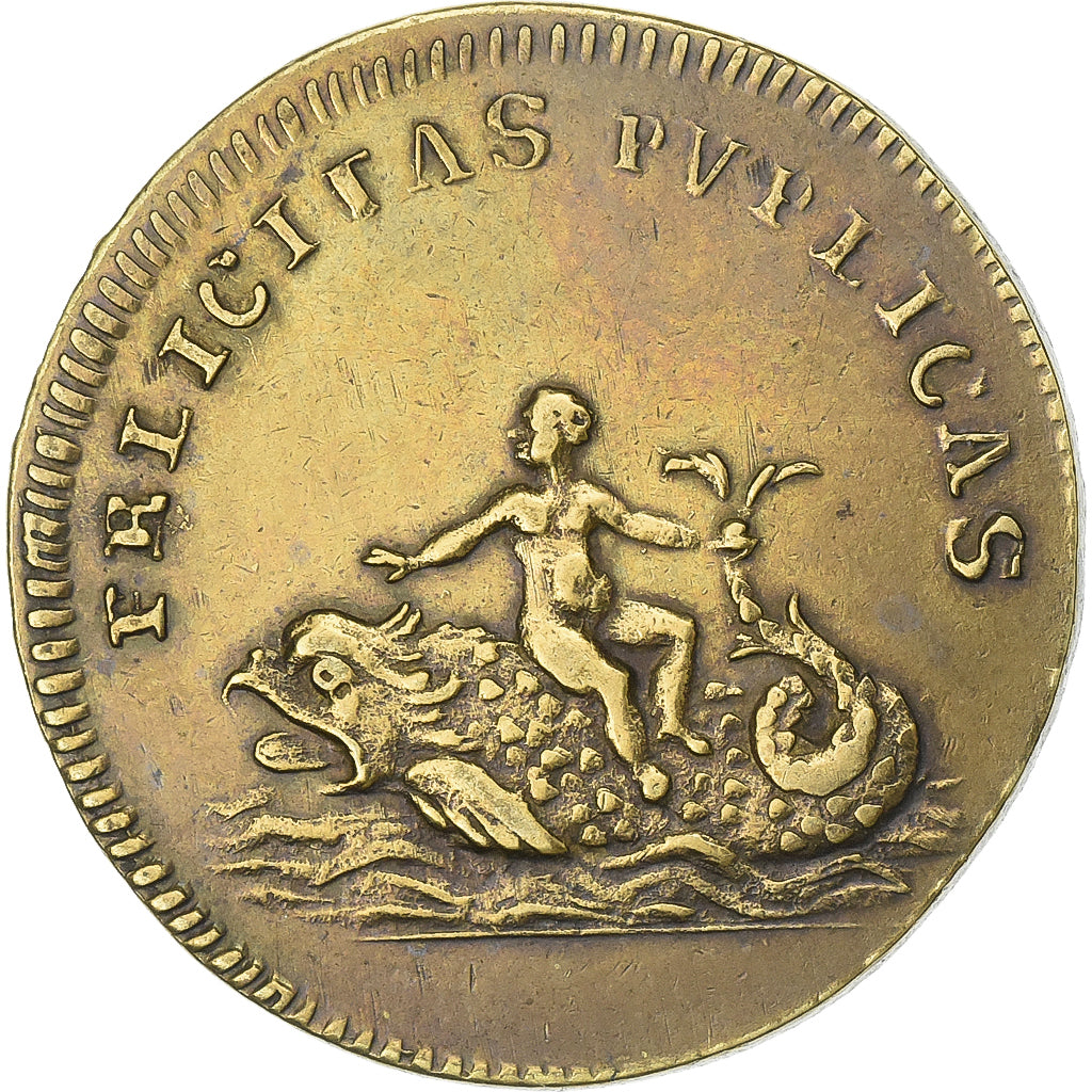 Free city of Nuremberg, Nuremberg token, Louis XVI, Messing, SS+