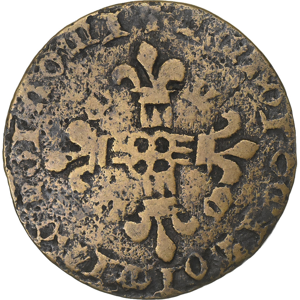 France, Token, Jeton de Compte à la Couronne, Brass, VF(20-25)
