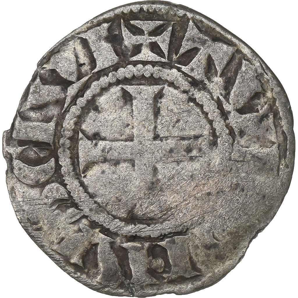 Touraine, Denier, ca. 1150-1200, Saint-Martin de Tours, Biglione, MB