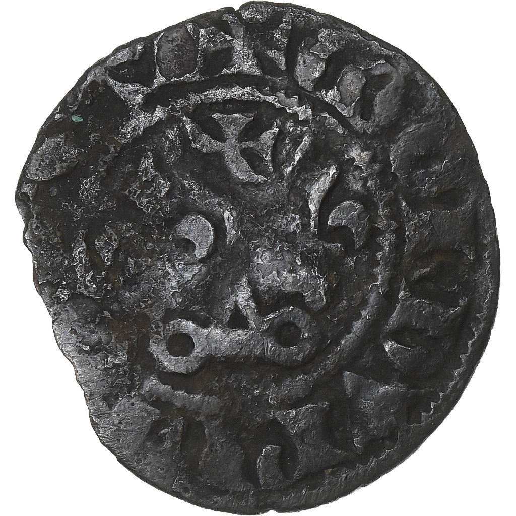 Francia, Philip IV, Double Tournois, 1295-1303, Vellón, BC+, Duplessy:229