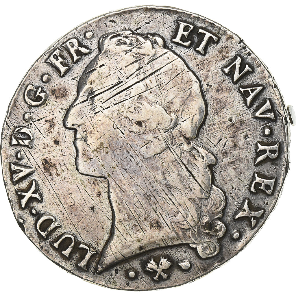 France, Louis XV, Écu au bandeau, 1765, Bayonne, Brooch, Silver, VF(20-25)