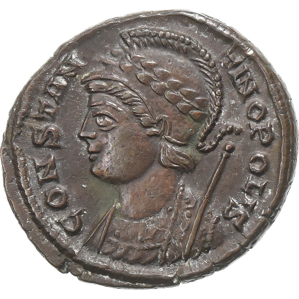 Constantinople, City Commemoratives, Follis, 330-333, Trier, Bronzo, SPL-
