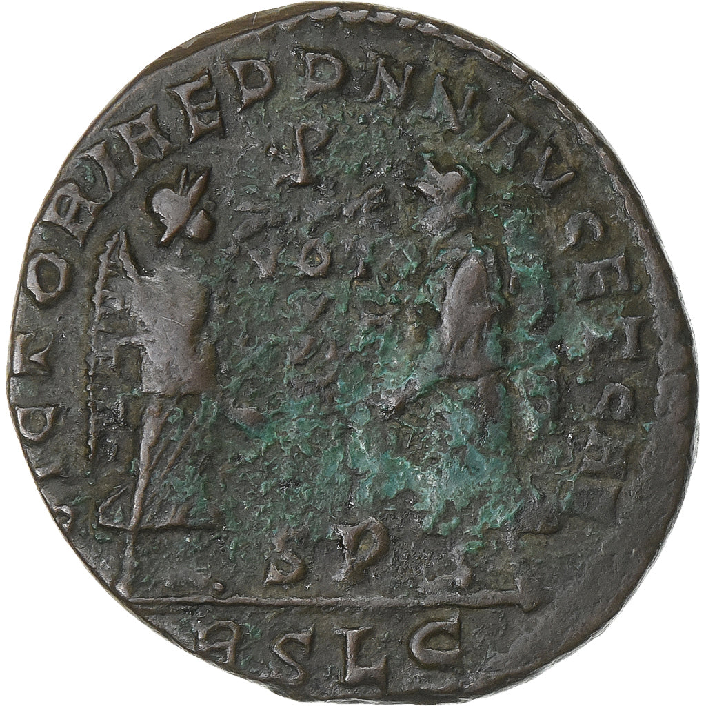 Decentius, Follis, 351-353, Lugdunum, Bronze, VF(30-35), RIC:146