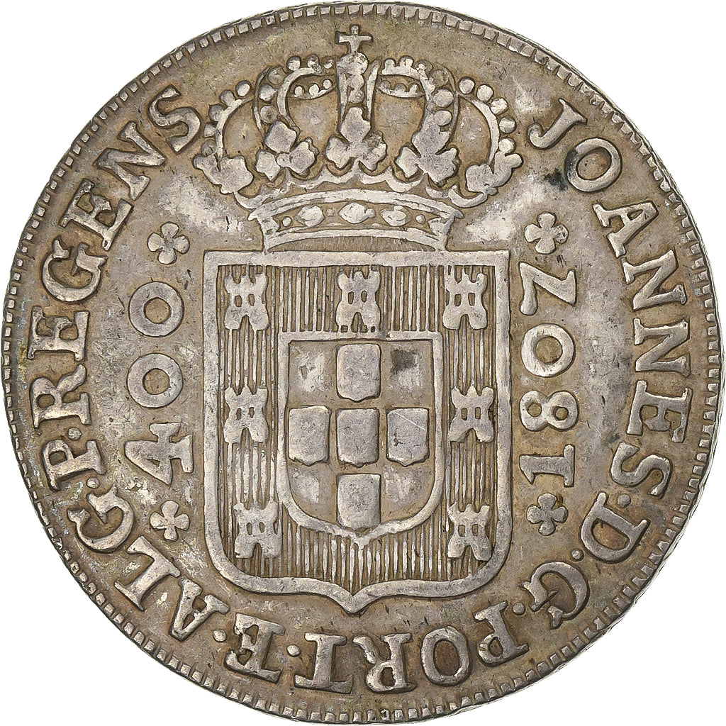 Portugal, João VI, 400 Reis, 1807, Lisbon, Silver, EF(40-45)