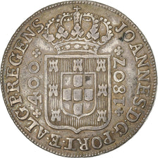 Portugal, João VI, 400 Reis, 1807, Lisbon, Silver, EF(40-45)