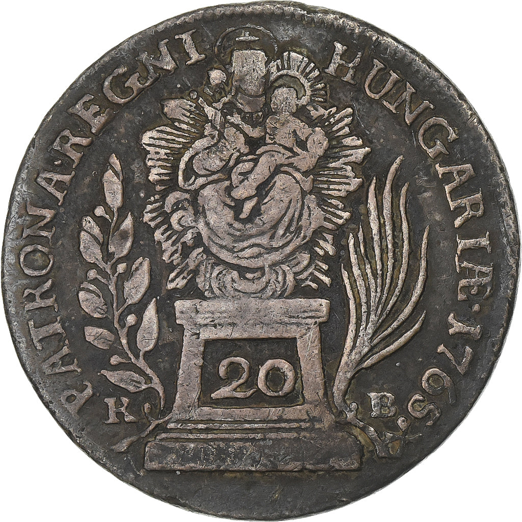 Austria, Maria Theresa, 20 Kreuzer, 1765, Vienna, Srebro, VF(20-25)