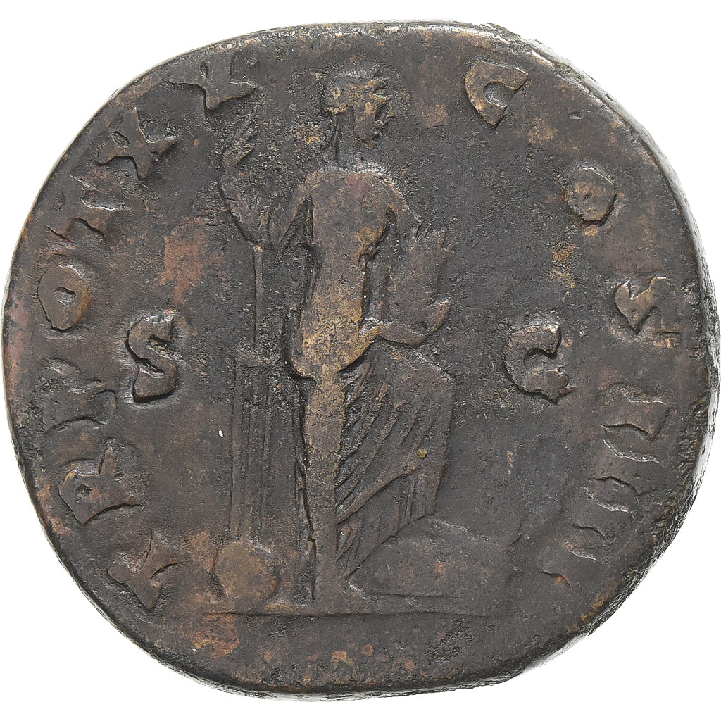 Antonin le Pieux, Sesterzio, 156-157, Rome, Bronzo, MB+, RIC:964a