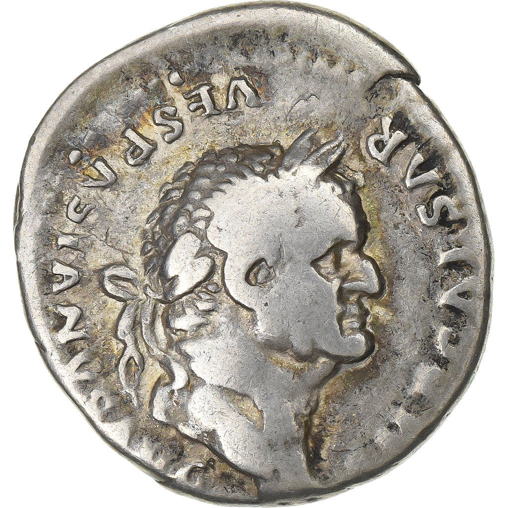 Vespasian, Denarius, 75, Rome, Silber, S+, RIC:772