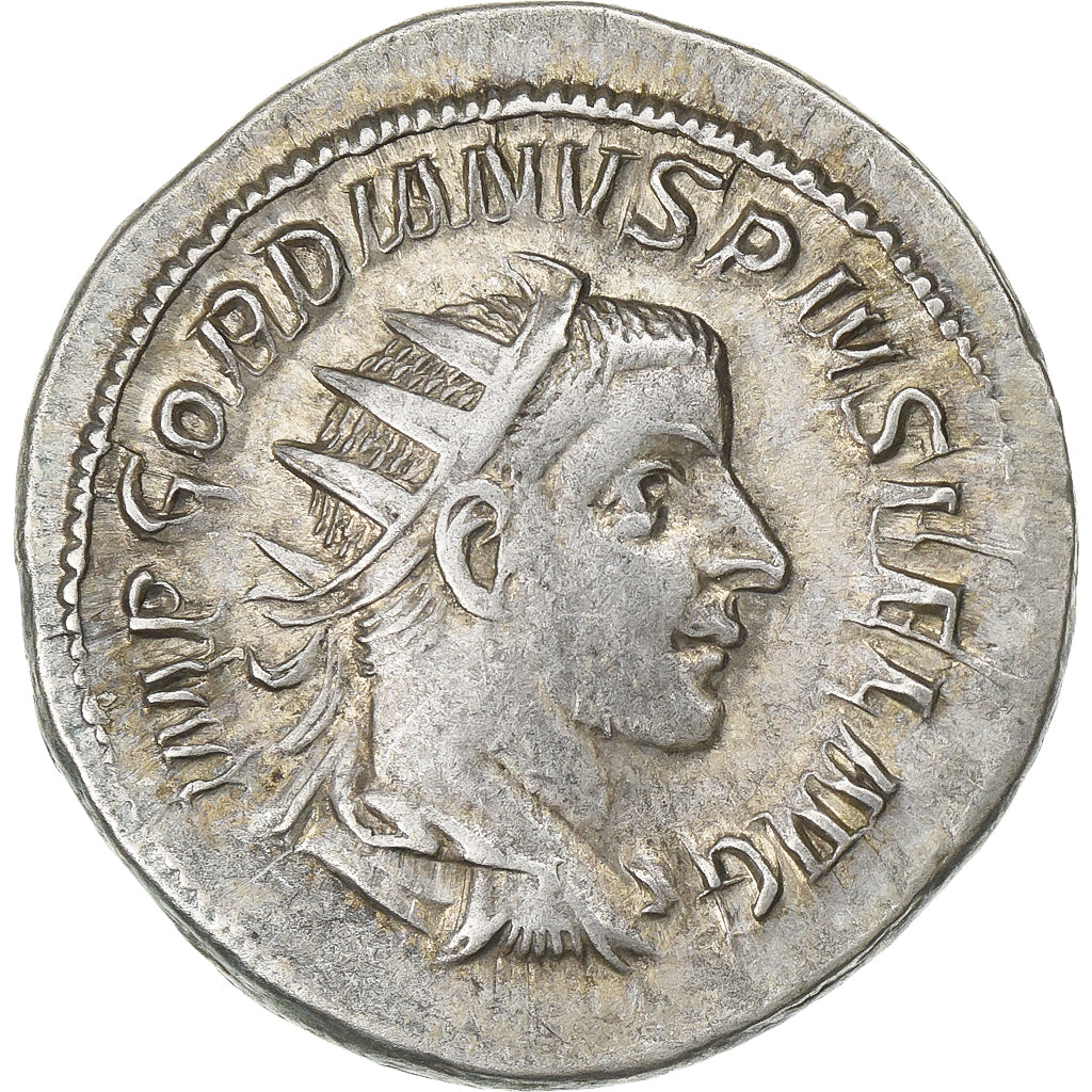 Gordian III, Antoninianus, 243-244, Rome, Silver, AU(50-53), RIC:140
