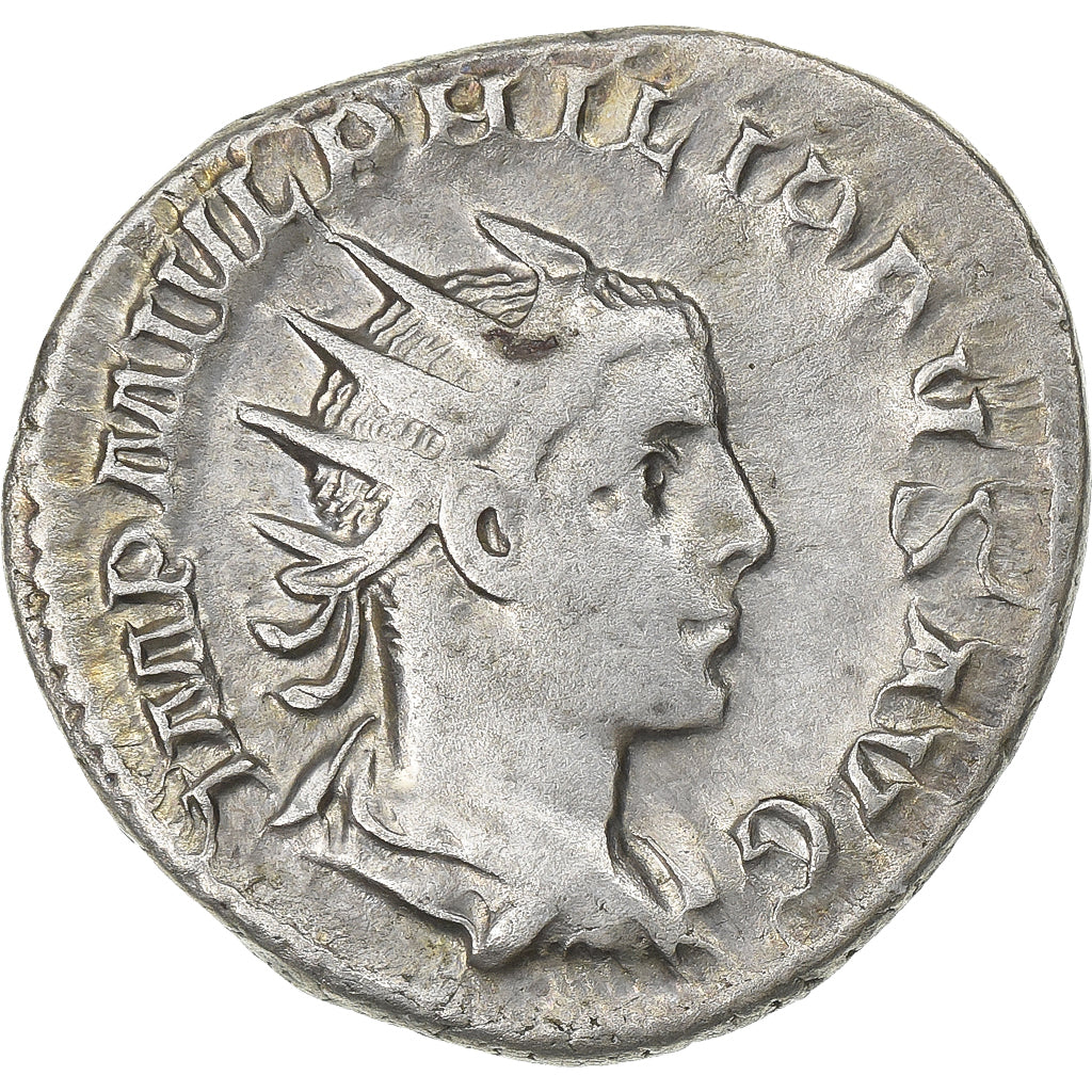 Philip II, Antoninianus, 246-247, Rome, Silver, AU(50-53), RIC:226