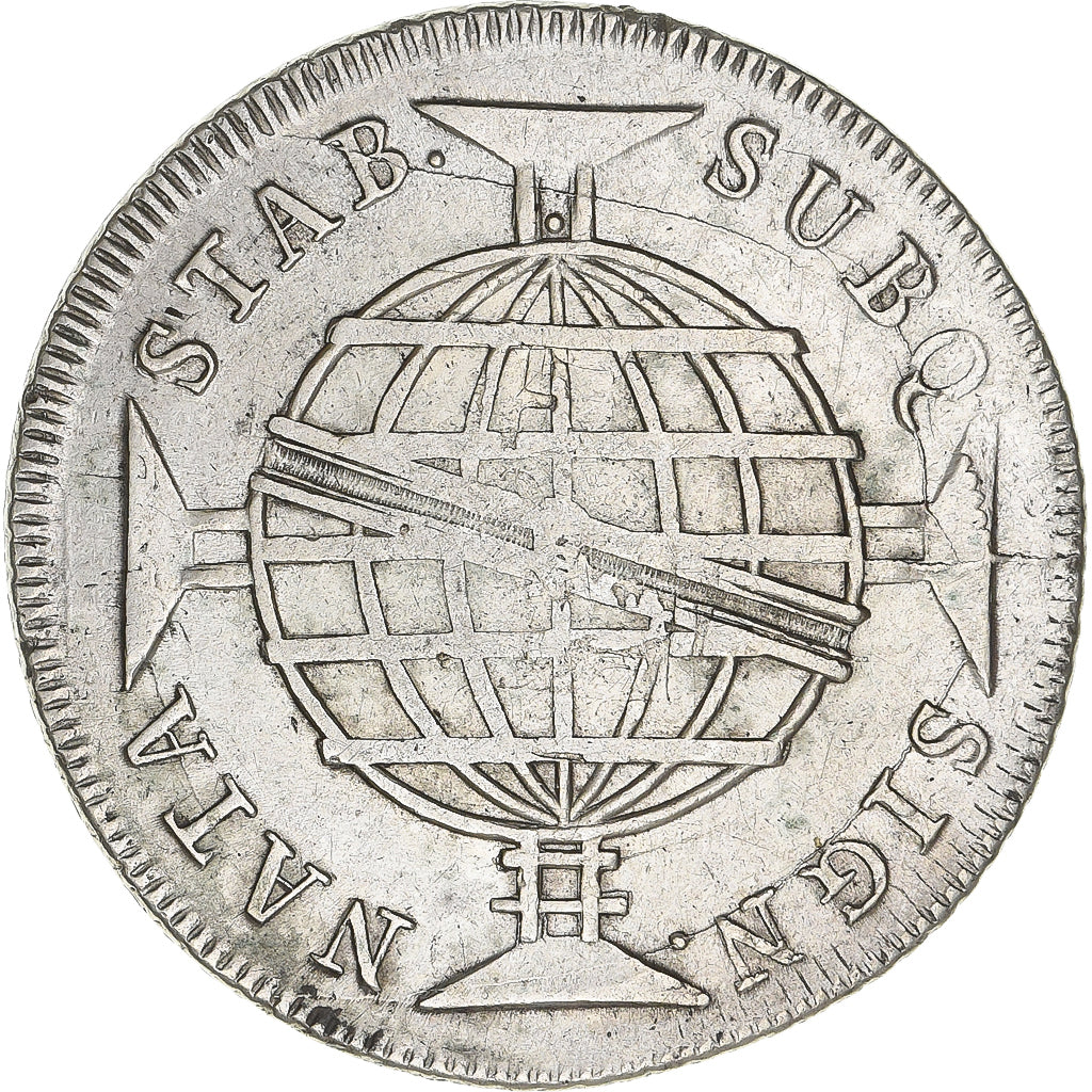 Brasilien, João VI, 960 Reis, 1810, Bahia, Overstruck, Silber, S+, KM:307.1