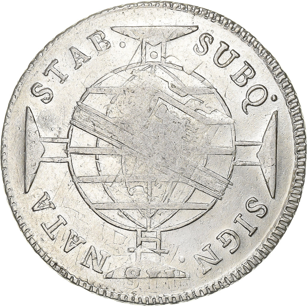 Brazylia, João VI, 960 Reis, 1816, Uncertain mint, Overstruck, Srebro