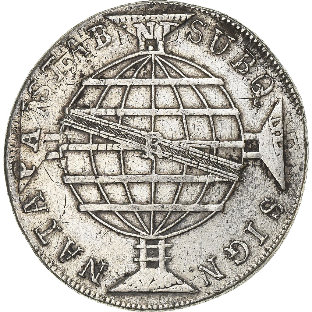 Brazil, João VI, 960 Reis, 1816, Rio de Janeiro, Overstruck, Silver, AU(50-53)