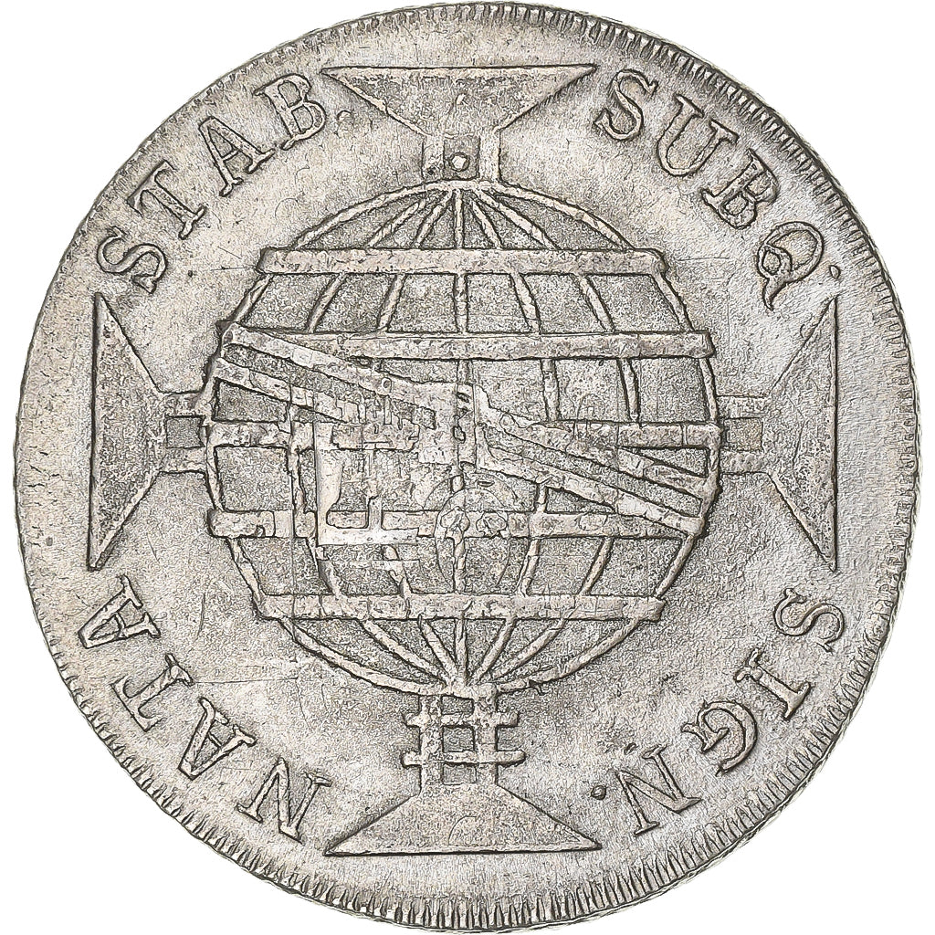 Brazil, João VI, 960 Reis, 1816, Rio de Janeiro, Overstruck, Silver, AU(50-53)