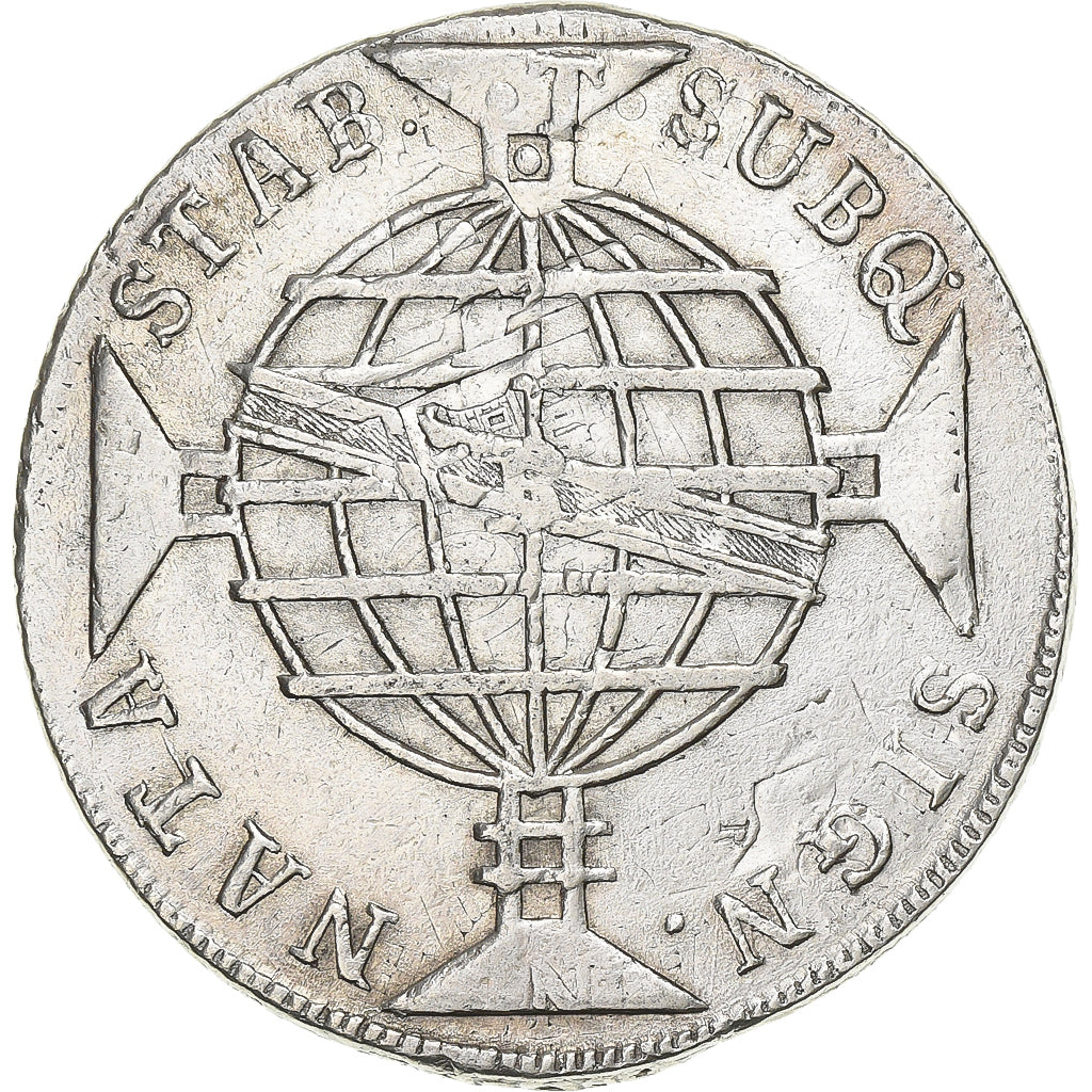 Brazil, João VI, 960 Reis, 1817, Rio de Janeiro, Overstruck, Silver, EF(40-45)