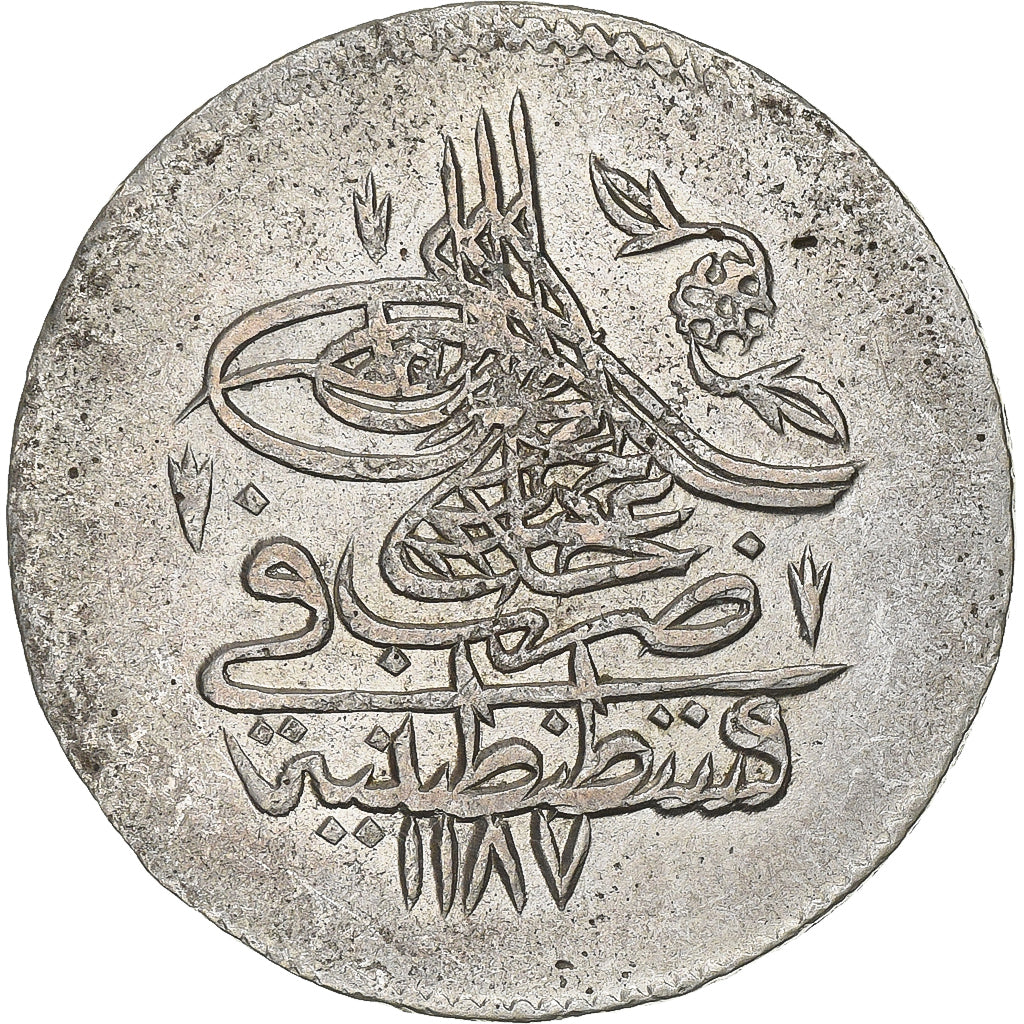 Ottoman Empire, Abdul Hamid I, 1 Kurus, AH 1187//11 (1783), Constantinople