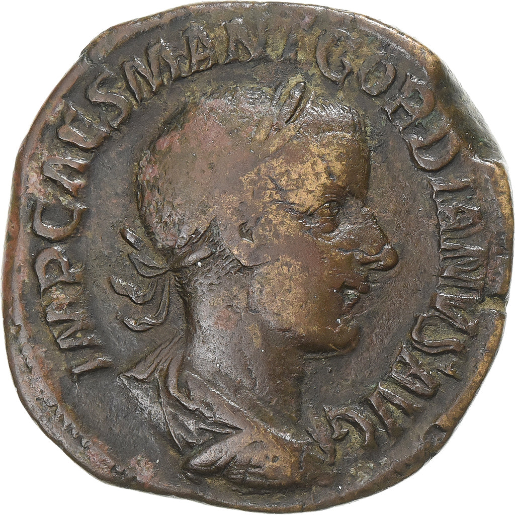 Gordian III, Sestertius, 240, Rome, Bronze, VF(30-35), RIC:268