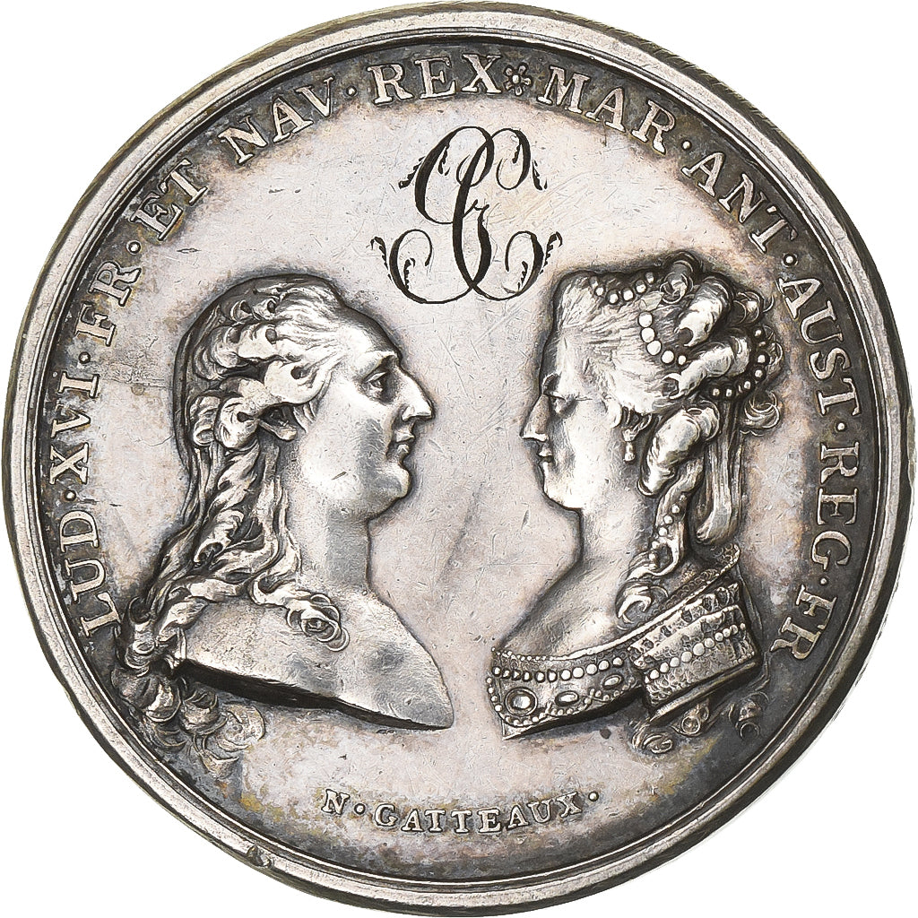Francia, medaglia, Louis XVI & Marie-Antoinette, Naissance du Dauphin, 1781
