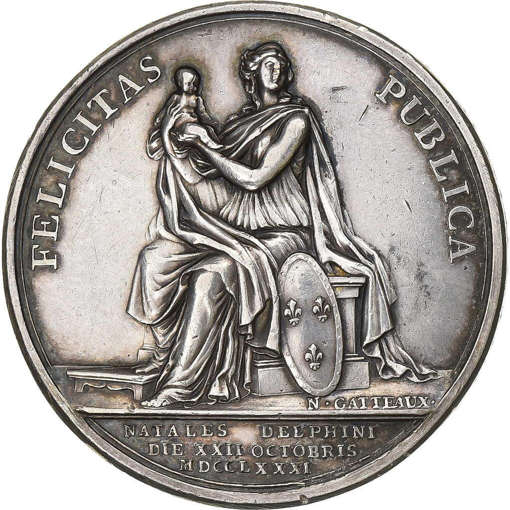 Francia, medaglia, Louis XVI & Marie-Antoinette, Naissance du Dauphin, 1781