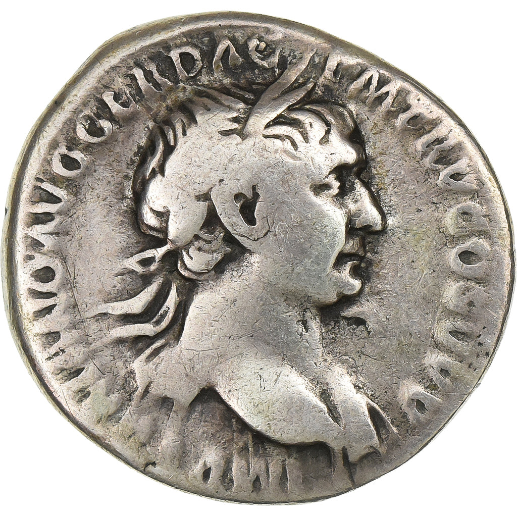 Trajan, Denarius, 103-111, Rome, Silver, VF(30-35), RIC:162
