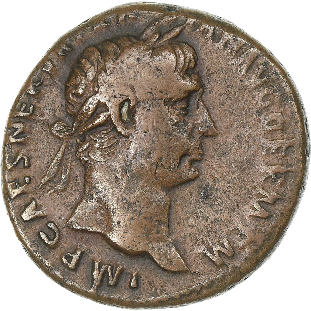 Trajan, As, 101-102, Rome, Bronce, BC+, RIC:434