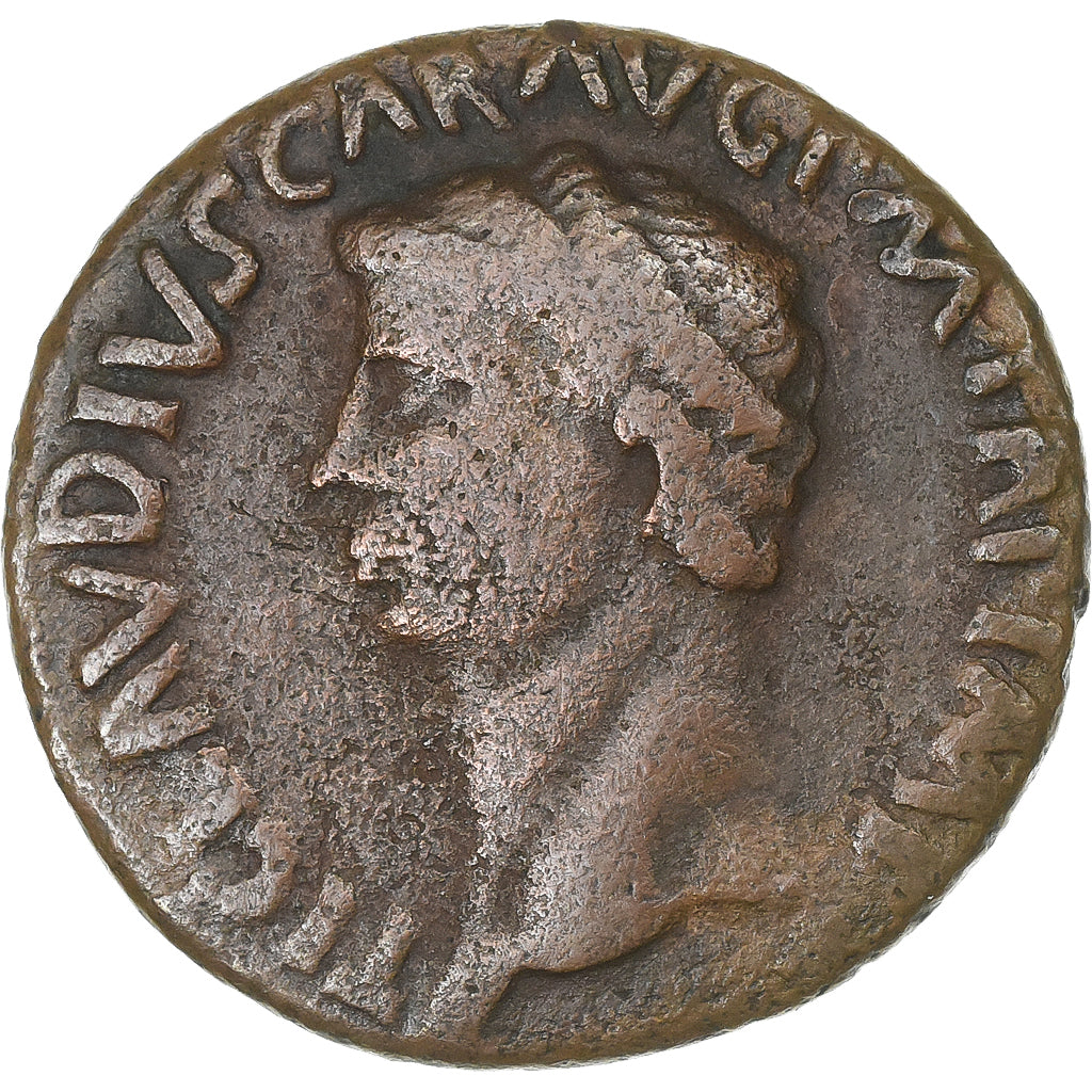 Claudius, Dupondius, 41-50, Uncertain mint, Celtic imitation, Bronze, VF(30-35)