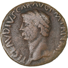 Claudius, Dupondius, 41-50, Uncertain mint, Celtic imitation?, Bronze, VF(30-35)