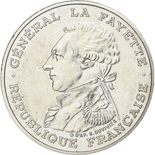 France, 100 Francs, Lafayette, 1987, MDP, Piéfort, Silver, MS(60-62)