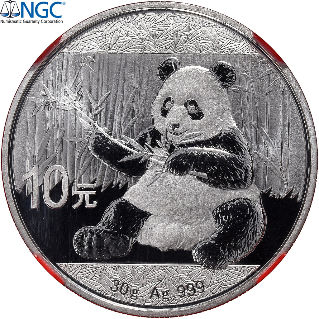 China, 10 Yüan, Panda, Kung Fu Panda 3, 2017, Proof, Silver, NGC, MS70
