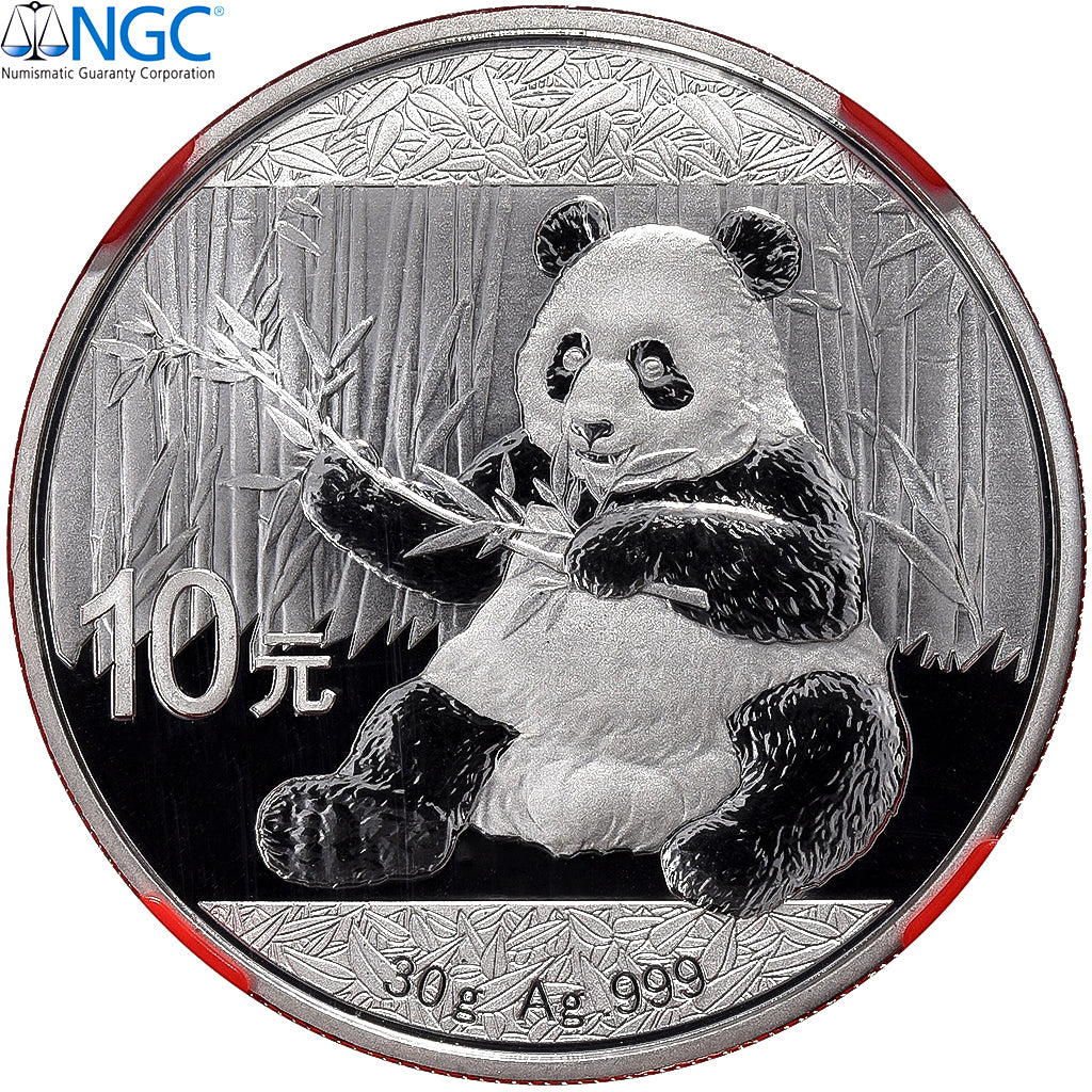 China, 10 Yüan, Panda, Kung Fu Panda 3, 2017, Proof, Silver, NGC, MS70