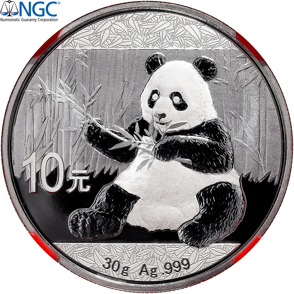 China, 10 Yüan, Panda, Kung Fu Panda 3, 2017, Proof, Silver, NGC, MS70