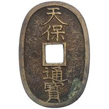 Japan, 100 Mon, Tempo Tsuho, (1835-1870), Bronze, EF(40-45)