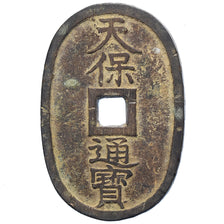 Japan, 100 Mon, Tempo Tsuho, (1835-1870), Bronze, EF(40-45)