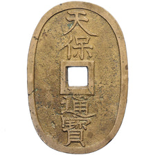 Japan, 100 Mon, Tempo Tsuho, (1835-1870), Bronze, EF(40-45)