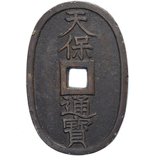 Japan, 100 Mon, Tempo Tsuho, (1835-1870), Bronze, EF(40-45)