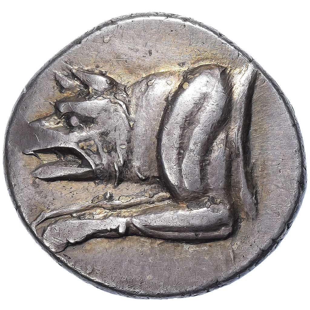 Argolis, Triobol, ca. 85-50 BC, Argos, Silver, AU(50-53), HGC:5-692