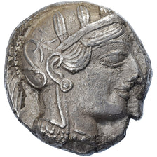 Attica, Tetradrachm, ca. 454-404 BC, Athens, Silver, AU(50-53), SNG-Cop:31-40
