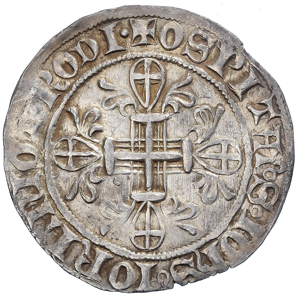 Knights Hospitaller of Rhodes, Raymond Berenger, Gigliato, 1365-1374, Argento